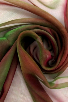 Iridescent Silk Chiffon0
