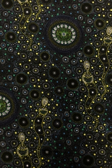 Australian Cotton Print With Aboriginal Motif 0