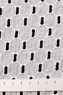 Cotton Eyelet in White0