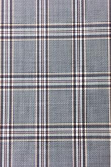Italian Super 120s Virgin Wool Plaid0