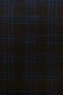 Italian Virgin Wool Bamboo Plaid Suiting0