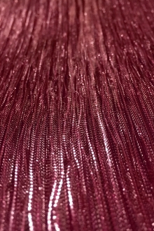 Polyester and Nylon Blend Pleated Organza in Raspberry0