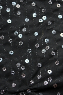 Printed Sequins on Cotton0