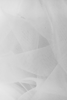 Italian Stretch Nylon Illusion in Bianco0