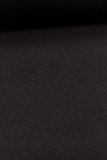 Italian Virgin Wool Challis in Black1