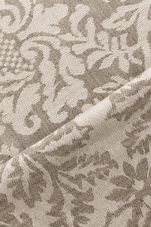 Doubleface Linen Upholstery Filigree Damask0