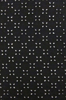 Cotton Eyelet in Black0