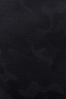 Italian Metallic Wool Camouflage Suiting in Navy0