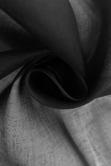 Swiss Cotton Organdy in Black0