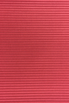 Italian Cotton and Acetate Ottoman in Cerise0