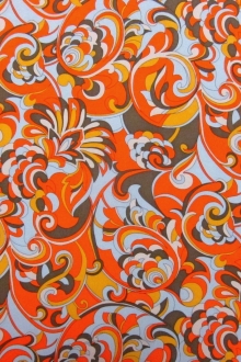 Printed Silk Charmeuse0