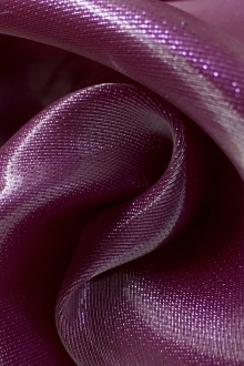 Silk Blend Liquid Look Metallic Organza0