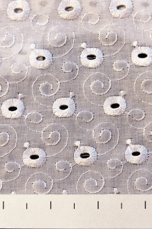 Cotton Eyelet in White0