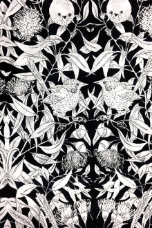 Australian Cotton Print With Aboriginal Motif0