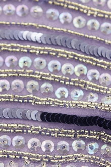 Sequins on Silk Chiffon0