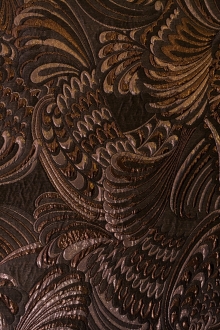 Metallic Brocade with Art Nouveau Patterns0
