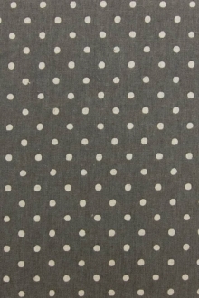 Japanese Cotton Linen Polka Dot Print0