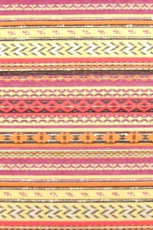 Poly Cotton Blend Ikat Brocade0