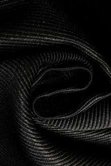 Polyester Faille in Black0