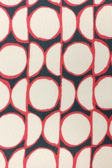 Cotton and Viscose Blend Light Weight Canvas with Geometric Patterns0