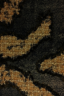 Silk Blend Metallic Cloqué with Large Abstract Shapes0