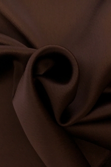 Triacetate Blend Crepe Back Satin in Chocolate0