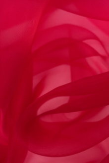 Japanese Polyester Extra Fine Organza in Scarlet0