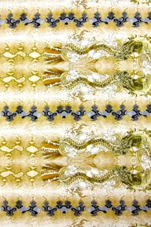 Printed Silk Charmeuse0