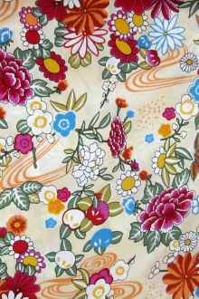 Printed Silk Charmeuse0