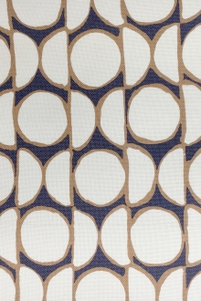 Cotton and Viscose Blend Light Weight Canvas with Geometric Patterns0