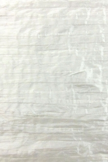 Metallic Tucked Silk Shantung0