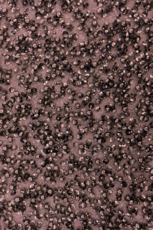 Pearls and Sequins on Metallic Mesh in Gunmetal0