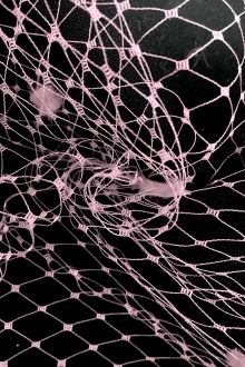 Birdcage Net with Poufs in Baby Pink0