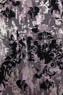 Silk Blend Metallic Fil Coupé Organza0