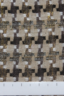 Silk Metallic Tweed0