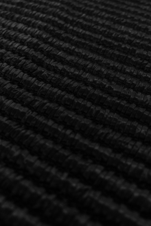 Novelty Cotton and Rayon Ottoman in Black0