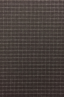 Italian Wool And Lycra Window Pane Flannel0