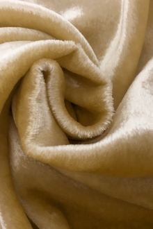 French Silk Rayon Panne Velvet in Gold0
