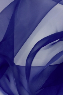Japanese Polyester Extra Fine Organza in Light Navy0