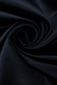 Italian Silk Duchesse Satin in Dark Navy0