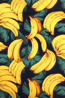 Cotton Broadcloth Banana Bunches Print0