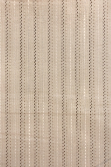 Beige Pinstripe Cotton Woven Novelty 0