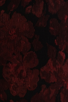 Metallic Matelassé Brocade with Faint Floral Jacquard Patterns0