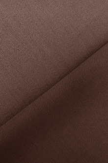 Italian Wool Satin Faille in Brown Taupe0