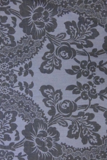 Linen Upholstery Floral Deco Print0
