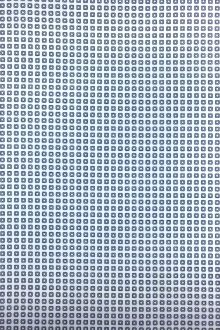 Cotton Shirting Petite Squares Print in Navy0