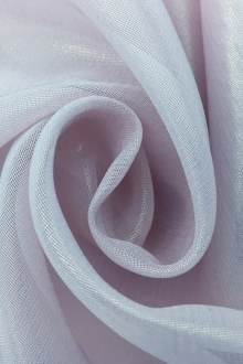 Microfiber Gold Metallic Chiffon in Light Lilac0