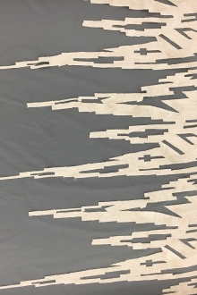 Metallic Embroidered Illusion wih Geometric Patterns0