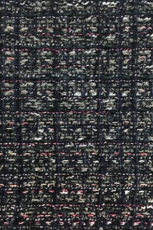 Lesage Cotton Blend Tweed in Navy and Multi0