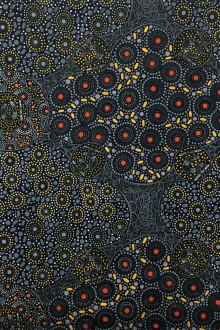 Australian Cotton Print With Aboriginal Motif 0